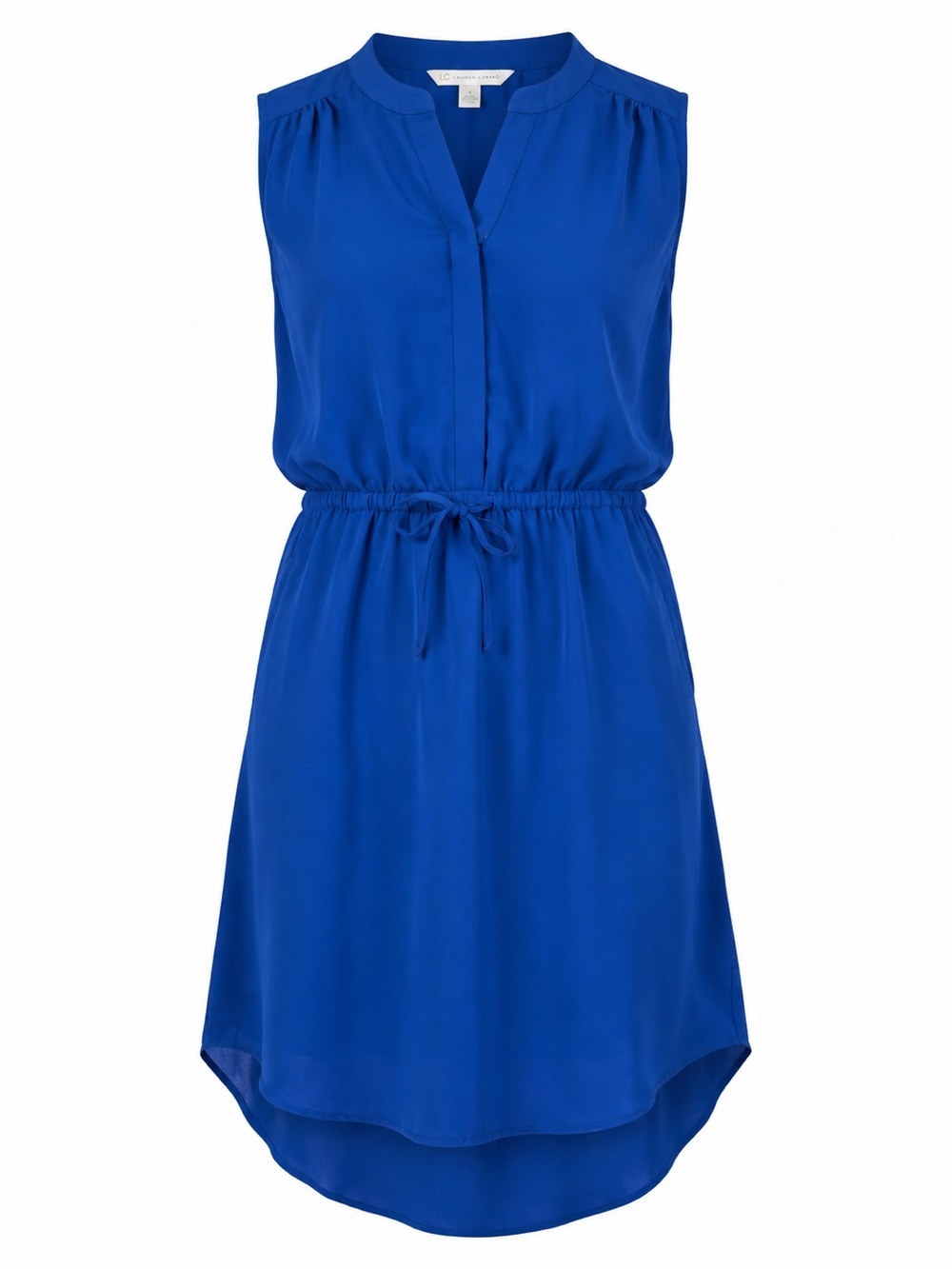 LC Lauren Conrad Royal Blue High-Low Sleeveless Dress